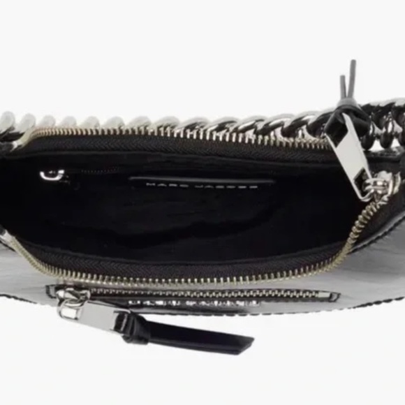 BNWT Marc Jacobs Black Leather Crescent Bag - Picture 5 of 7